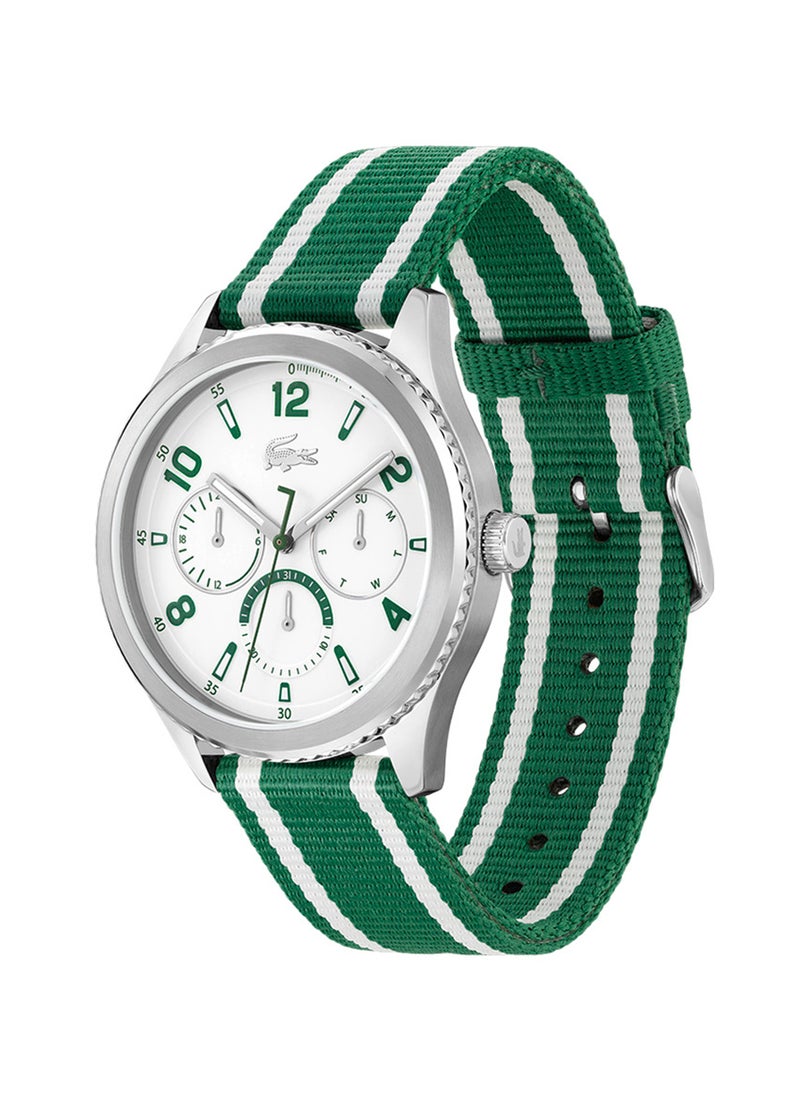 LACOSTE Men's Analog Round Shape Nylon Wrist Watch 2011289 - 44 Mm  - Image 2