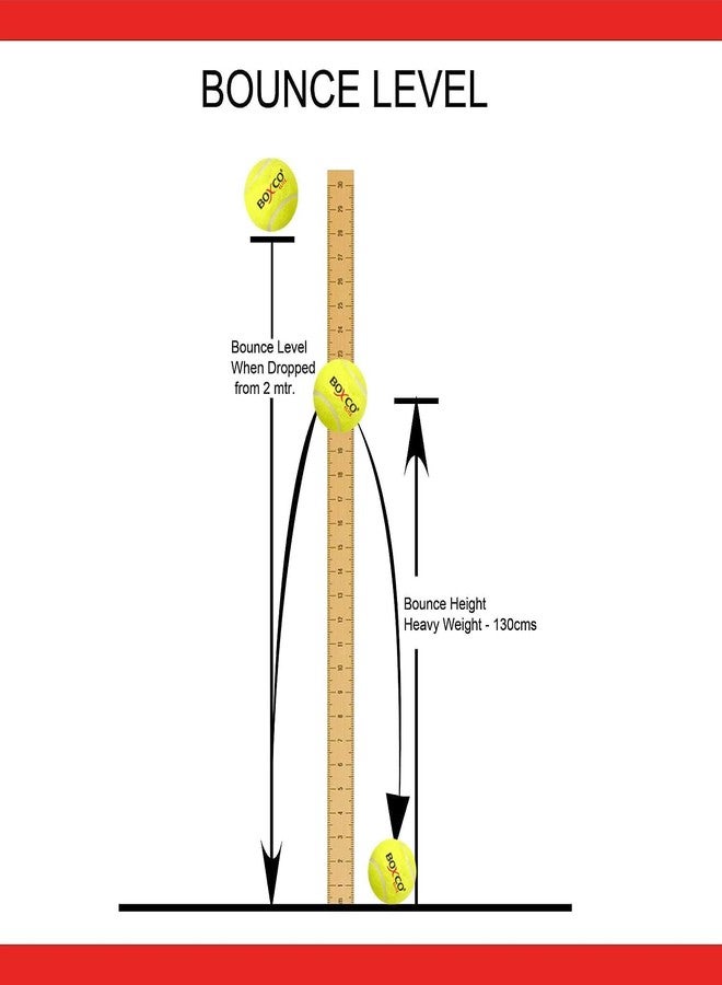 BOXCO Elite Tennis Cricket Ball - Practice and Training Standard Size for Club Matches, Tournaments, Street and Lawn Cricket (Pack of 12) (Yellow) - Image 5