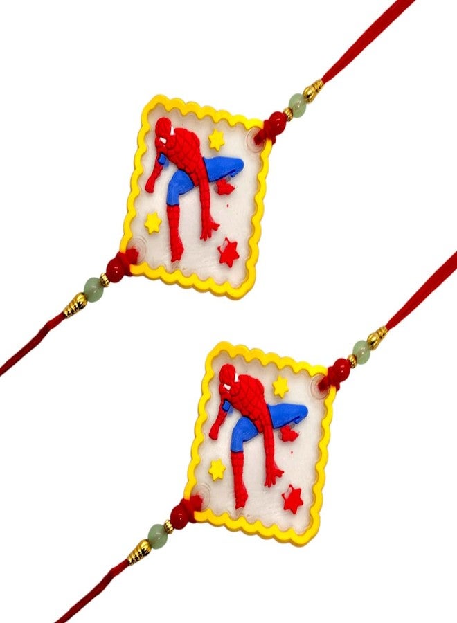 Elleva Kids Rakhi For Brother Spiderman Rakhi For Kids Boy For Rakshabandhan Combo Set Of 2 - Image 1