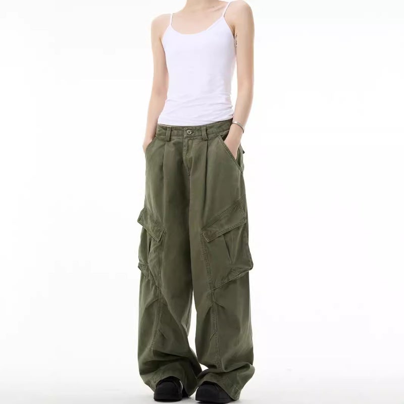 Japanese Style Retro Loose Wide-Leg Heavy Functional Three-Dimensional Pocket Casual Cargo Pants Hip-Hop Fashion Brand Yapi Mountain Style Men - Image 3
