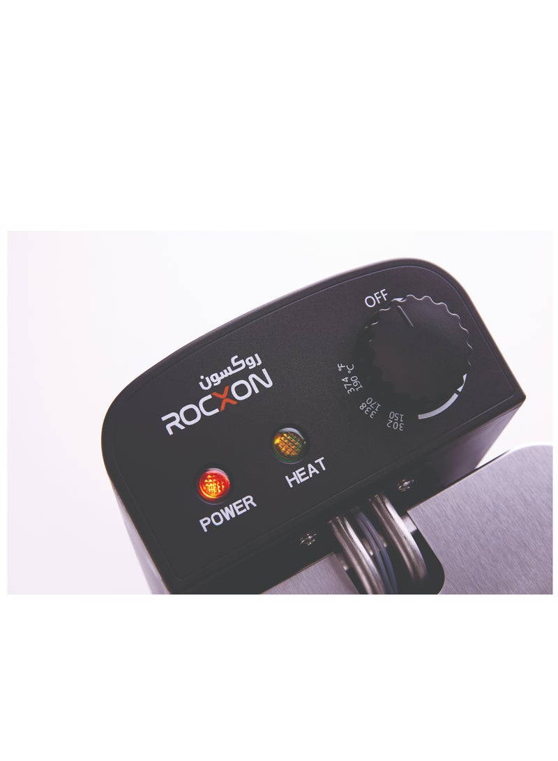 روكسون قلاية زيت عميقة قلي سريع ومقرمش وتحكم في درجات الحرارة وعاء ستانلس - Image 3