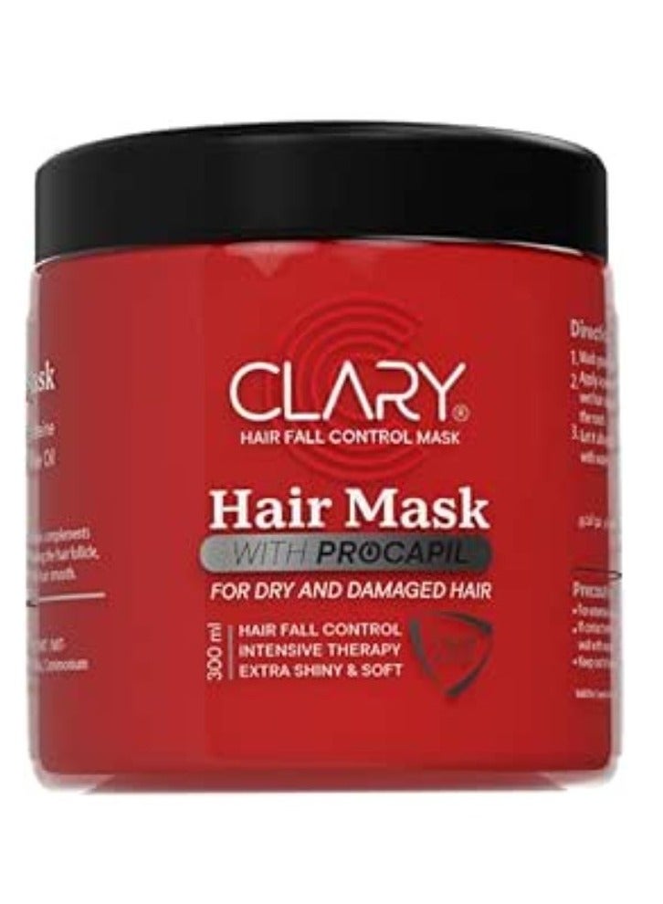 Clary Hair Fall Control Complete Care Set – Shampoo, Conditioner & Hair Mask 300ml - Image 4