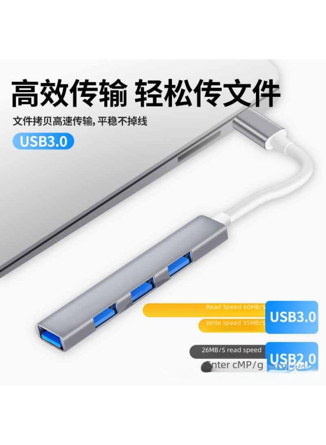 موسع USB 3.0 مقسم منفذ Type-C متعدد المنافذ لمحولات اللاب توب - محور توسعة USB واحد إلى أربعة - Image 4
