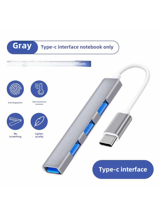 موسع USB 3.0 مقسم منفذ Type-C متعدد المنافذ لمحولات اللاب توب - محور توسعة USB واحد إلى أربعة - Image 1