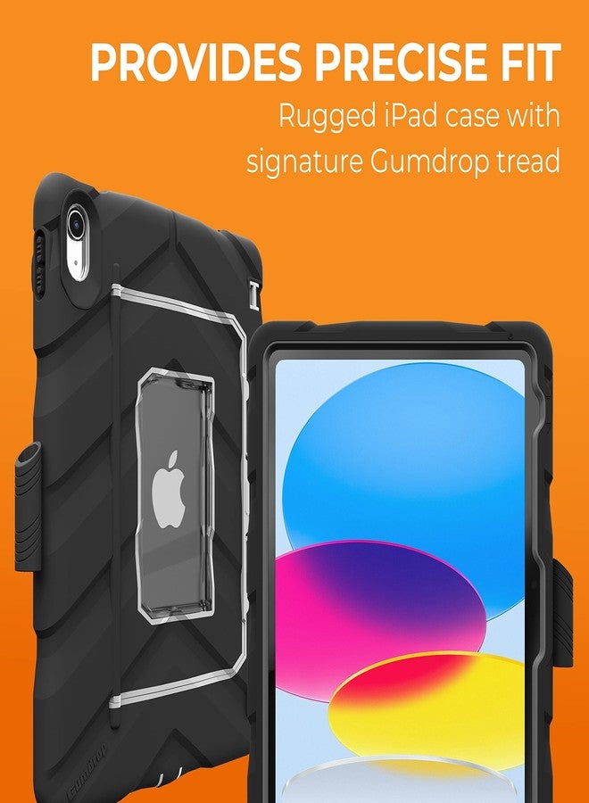 جمدروب جراب Gumdrop Hideaway لجهاز iPad مع حامل، متوافق مع جهاز Apple iPad من الجيل العاشر (10.9 بوصة) - متين، مقاوم للصدمات، موثوق، ومختبر ضد السقوط، مناسب للأطفال، وطلاب المدارس (من الروضة إلى الصف الثاني عشر)، والمعلمين، والفصول الدراسية، والاستخدام المدرسي - أسود - Image 3