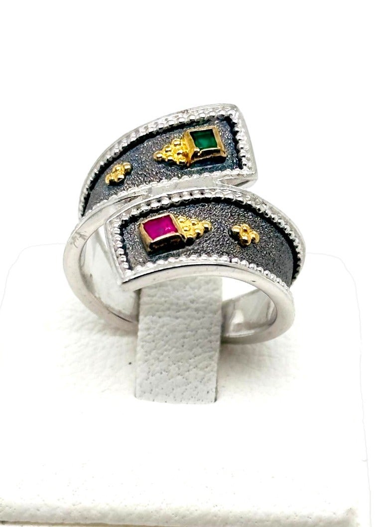 بي تي سي إيلا - خاتم فضة مطلي بالذهب (SIL0530) - Image 2