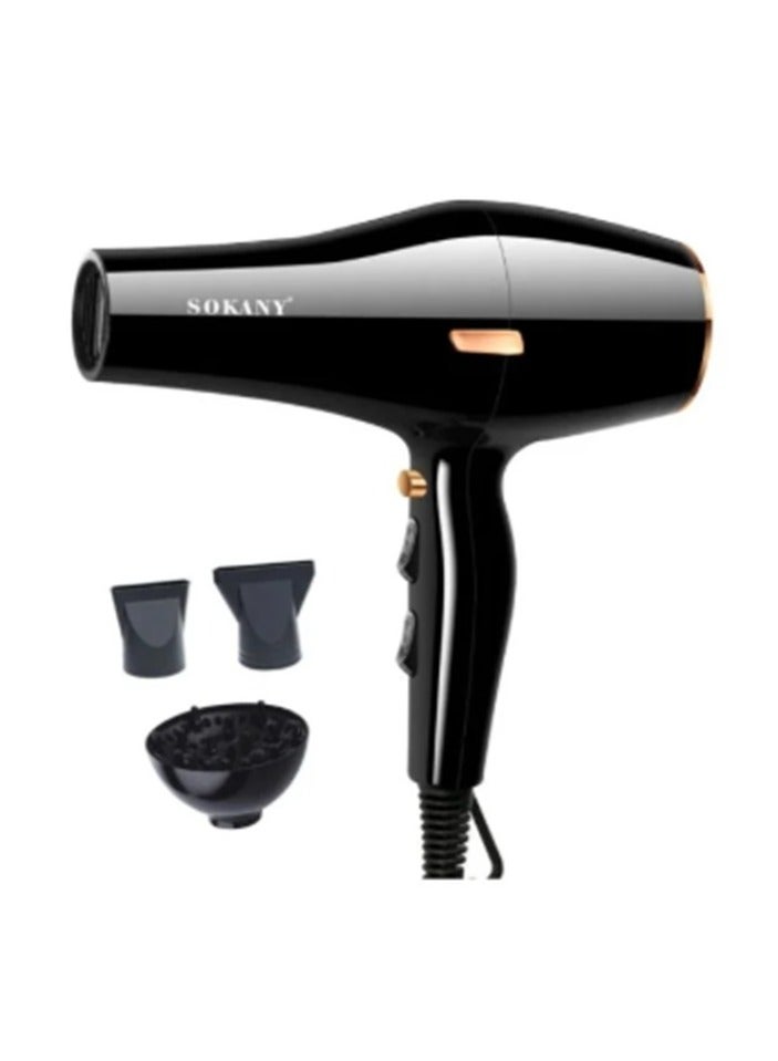 sokany SK-2225 Professional Hair Dryer With 3 Extras - 3000 W - Image 1