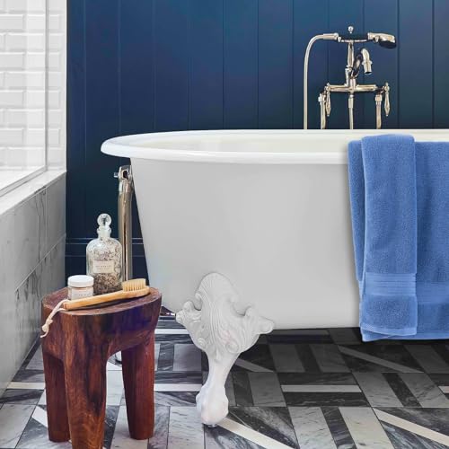 COZYART Denim Blue Bath Towel Set, Turkish Cotton Hotel Large Towel Bulk for Bathroom, Thick Bathroom Sets of 6 with 2 Bath Towels, 2 Hand Towels, 2 Washcloths, 650 GSM - Image 2