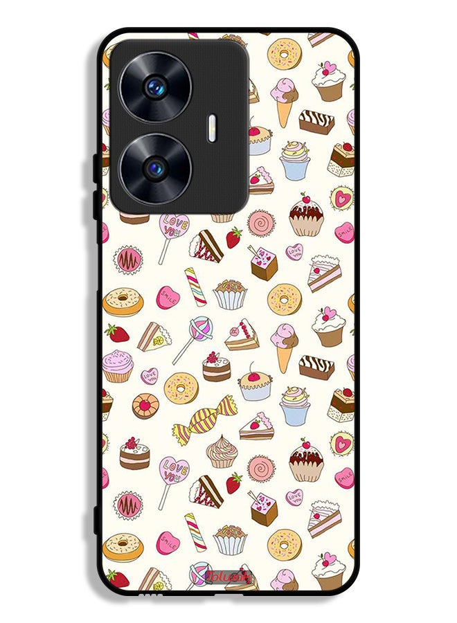 Tolwak Realme C55 Protective Case Cover Pattern Of Favorite Items - Image 1