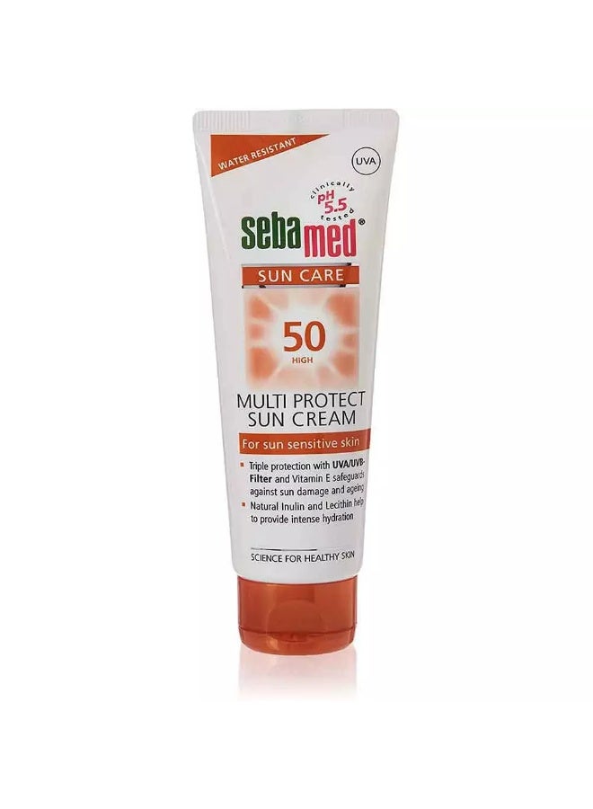 Sebamed Sebamed Sun Care SPF 50 Multi Protect Sun Cream White, 75 ml - Image 1