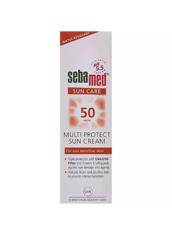 Sebamed Sebamed Sun Care SPF 50 Multi Protect Sun Cream White, 75 ml - Image 2