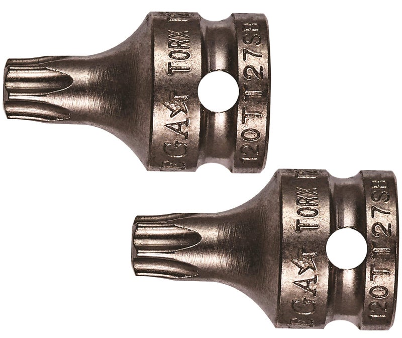 Vega TORX T30 Security Socket Bits Professional Grade Inch Square Drive TORX T30 Tamper Proof Socket Bits 120TT30SB2 Pack of 2
