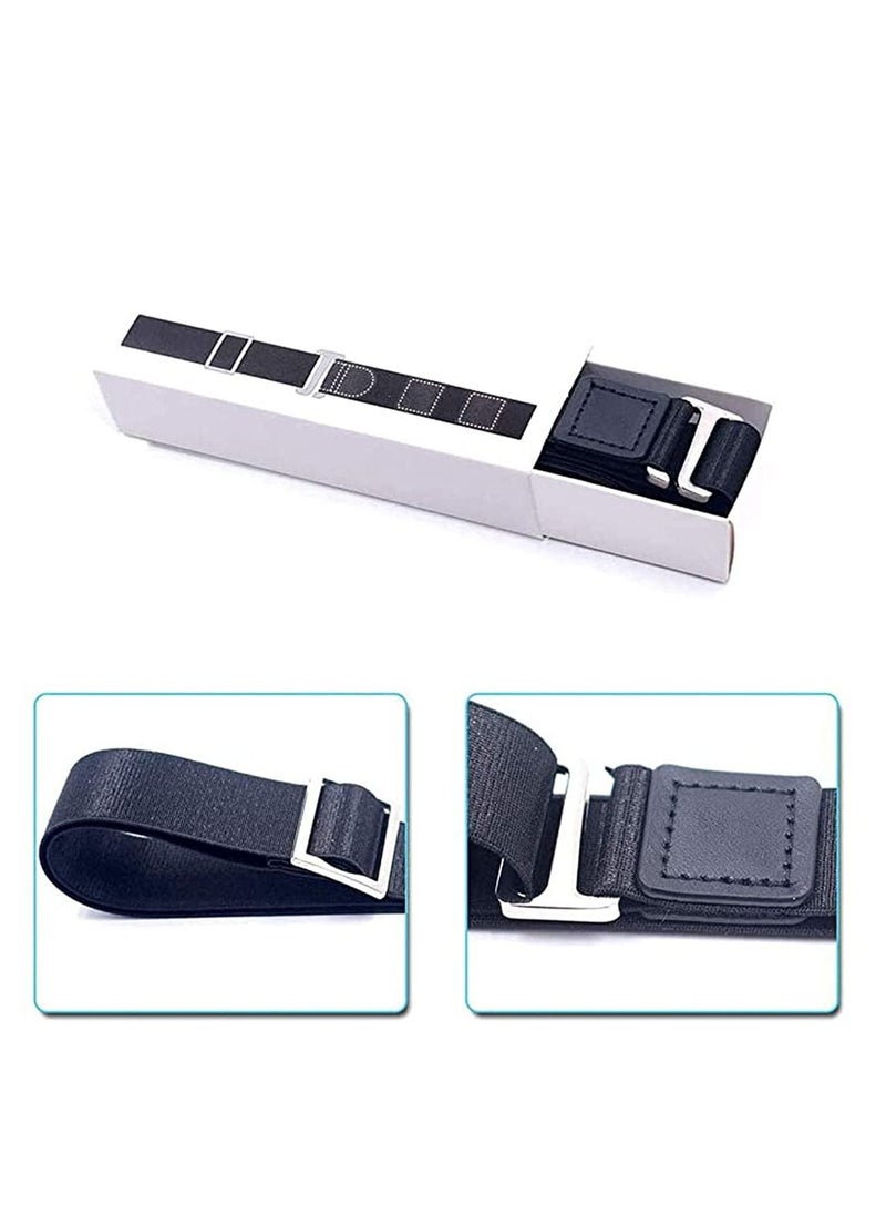 SYOSI - Men Shirt Stays Shirt Lock Belt Adjustable Elastic Shirt Holder - Image 1