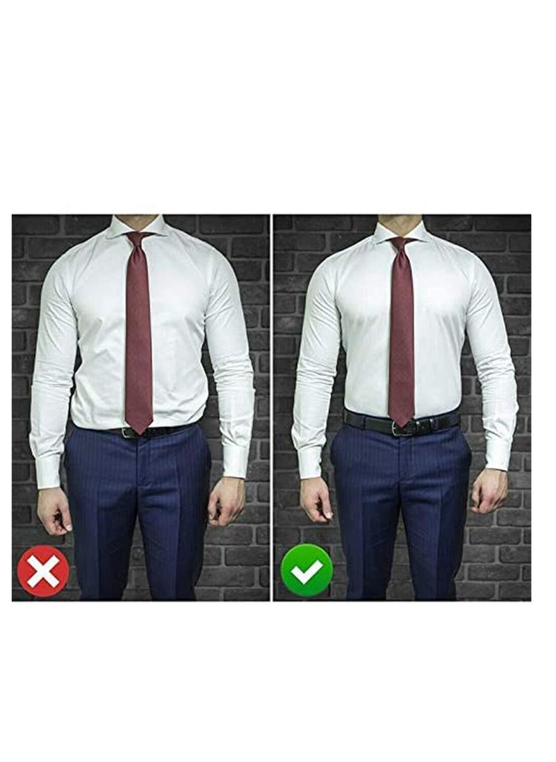 SYOSI - Men Shirt Stays Shirt Lock Belt Adjustable Elastic Shirt Holder - Image 1