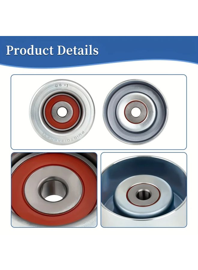 Drive Belt Idler Pulley 2pcs Replaces 16604 31020 For Multiple Vehicle Models - Image 3