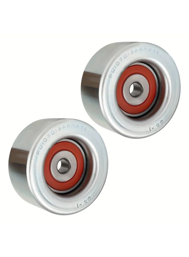 Drive Belt Idler Pulley 2pcs Replaces 16604 31020 For Multiple Vehicle Models - Image 1