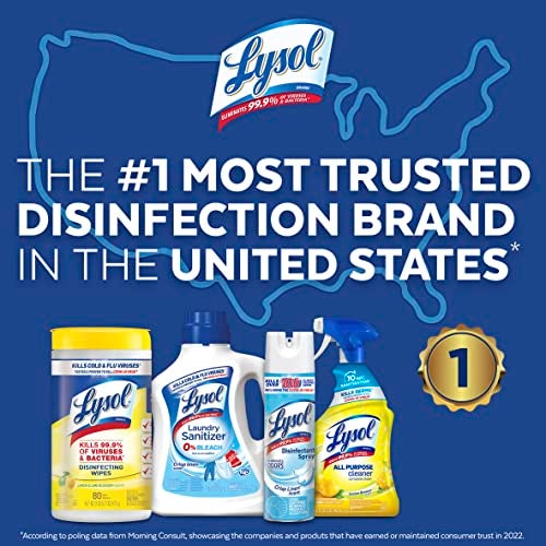 Lysol Sanitizing and Antibacterial Spray for Disinfecting & Deodorizing, Crisp Linen, 12.5 Fl Oz - Image 5
