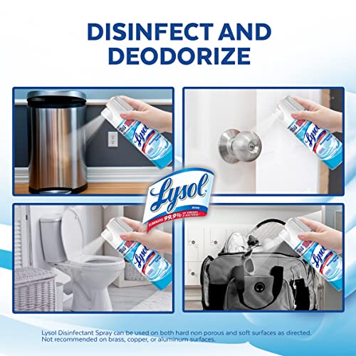 Lysol Sanitizing and Antibacterial Spray for Disinfecting & Deodorizing, Crisp Linen, 12.5 Fl Oz - Image 3