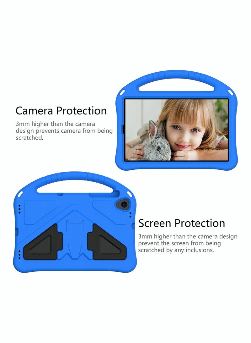 Captaintech Kids Tablet Case for Lenovo Tab M10 HD 2nd Gen/Smart Tab M10 HD 2nd Gen (TB-X306F TB-X306X), Lightweight Friendly Shockproof Handle Stand Cover Case, Blue - Image 4