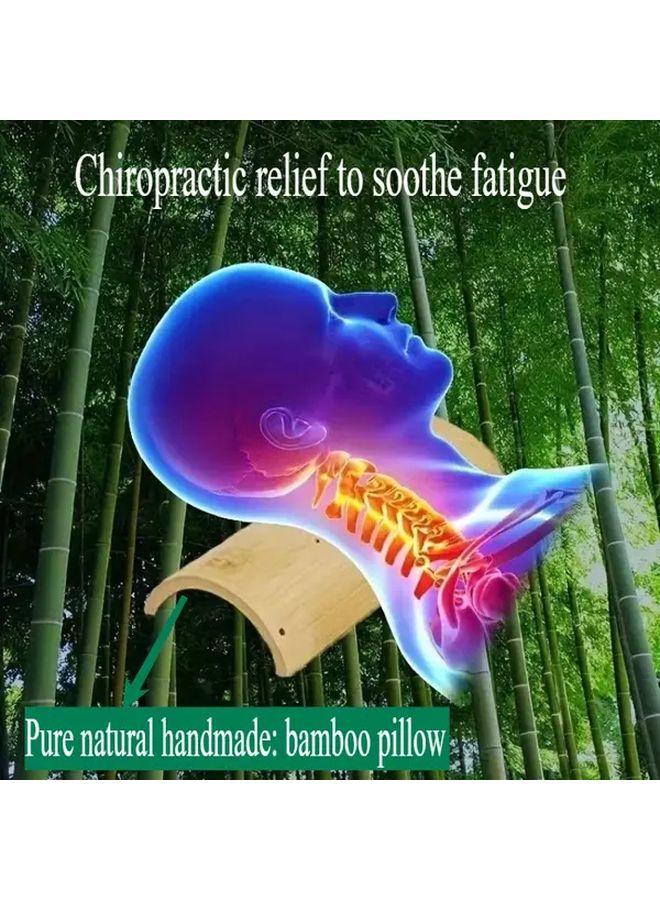 Bamboo Neck Pillow And Waist Pillow Set For Cervical Support And Sleep Improvement - Image 1