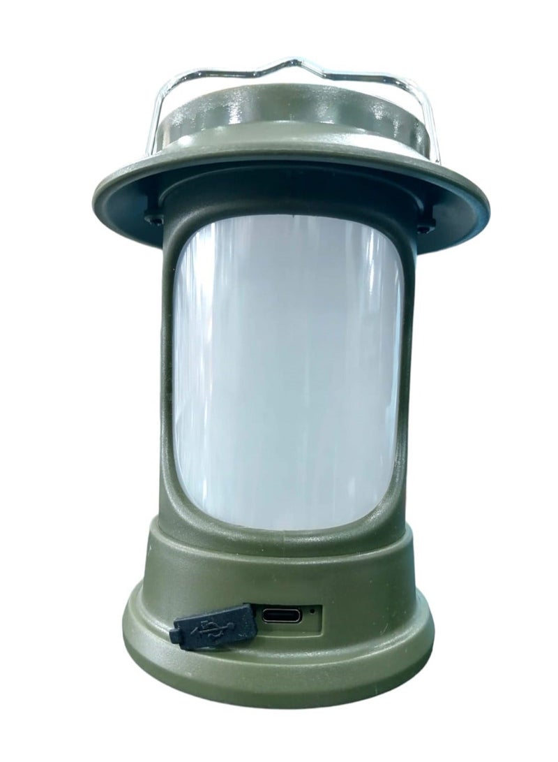 مصباح محمول للتخييم فانوس يشحن بالطاقة الشمسية USB من النوع C مقاوم للماء إضاءة خارجية 1200mAh - Image 4