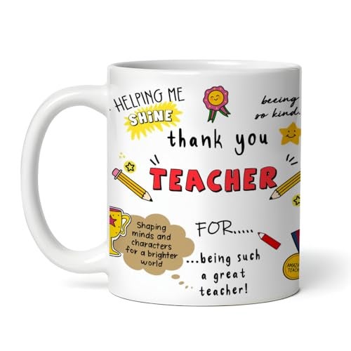 DAYS Thank You Teacher Mug, Best Teacher Gift for Mentor, Farewell Gift for Teacher for School Teacher by Students Ceramic - Image 2