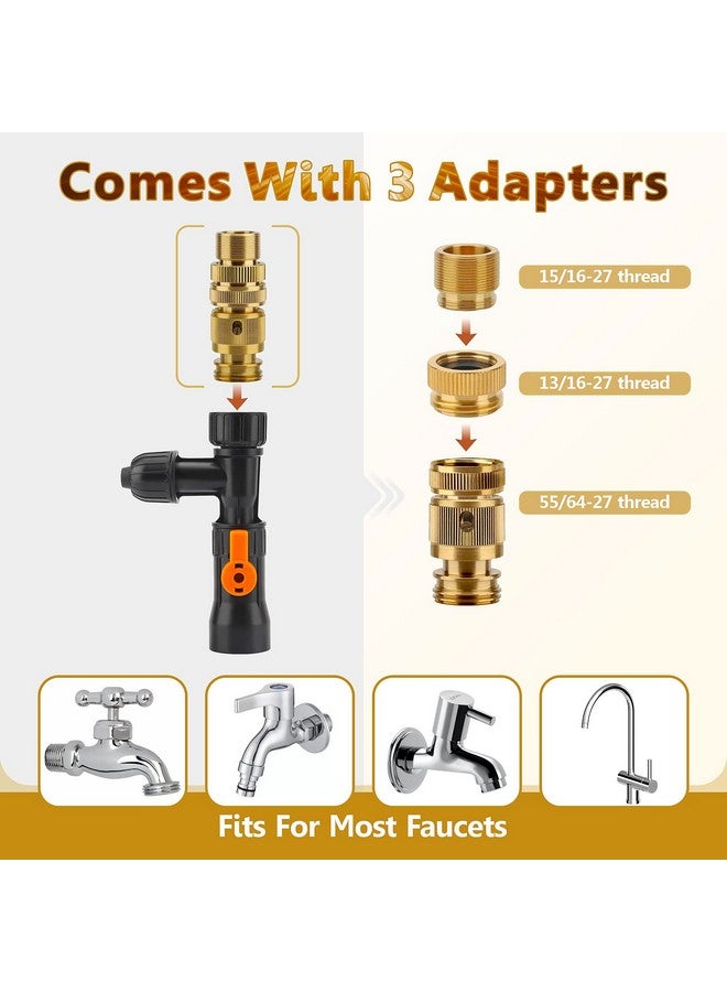 hygger Bucket-Free Aquarium Water Change Kit Metal Faucet Connector Fish Tank Vacuum Siphon Gravel Cleaner with Long Hose 49FT Drain & Fill - Image 3