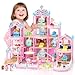 Randhar Doll House for Girls Dream Dollhouse 4Story 15 Rooms with 2 Dolls Lights Animals Furniture and Accessories PretendPlay Toddler Playhouse Gift for 3 4 5 6 7 8 9 10 Year Old Girls Toys - Image 2