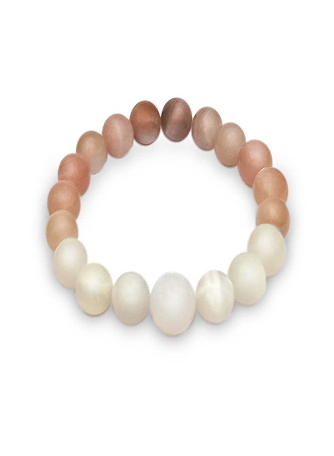 Chitshakti Lab Certified Trust Moonstone Precious Stone Bracelet for Women, Men | Crystal with Healing Benefits - 18 Beads - Image 5