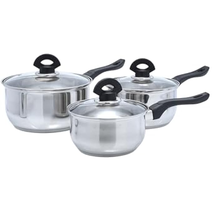 Buckingham Set Of Three Saucepans 16 Cm 16 L 18 Cm 23 L 20 Cm 32 L - Image 1