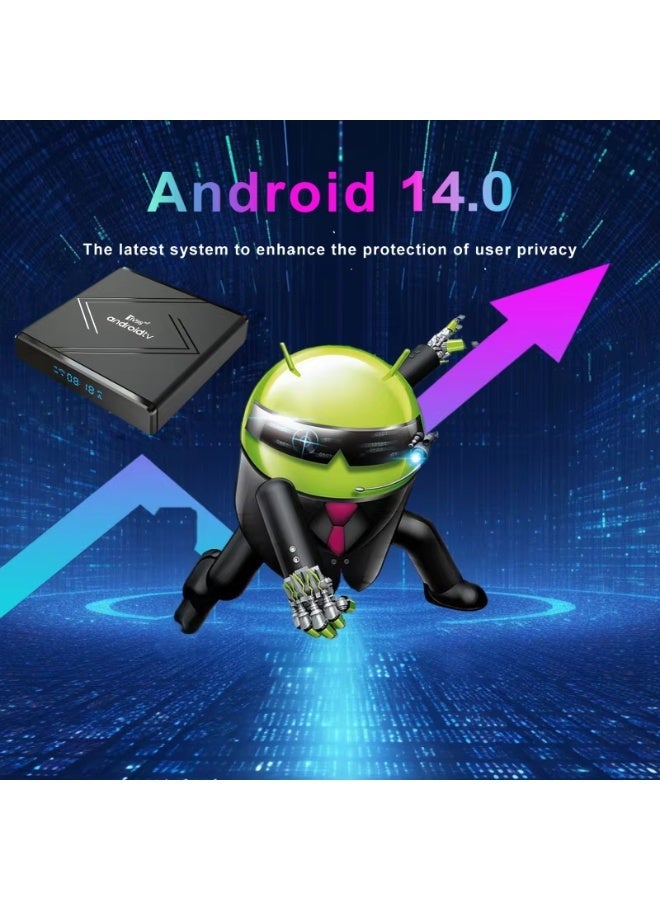 tv98 TV Box Android 14 BT5.0 Media Player Allwinner H313 Voice Remote 8GB+128GB 5G Dual Wifi 8K 4K Set-Top Box IPTV - Image 2