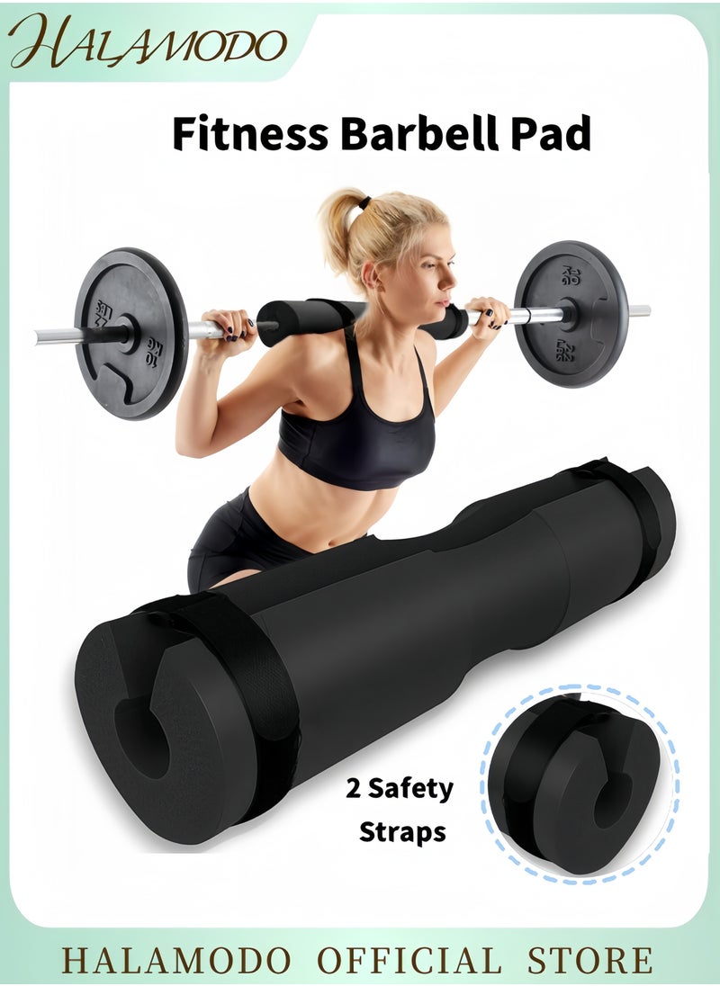 Generic - Fitness Barbell Pad with 2 Non-slip Fixing Straps Foam Sponge Squat Bar Cushion Pad Hip Thrust Pad Standard Weight Bar Pad Gym Pad
Relief Pressure from Neck & Shoulder & Lower Back While Training - Image 1