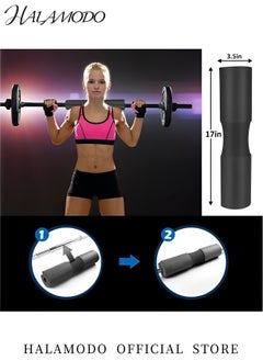 Generic Fitness Barbell Pad with 2 Non-slip Fixing Straps Foam Sponge Squat Bar Cushion Pad Hip Thrust Pad Standard Weight Bar Pad Gym Pad
Relief Pressure from Neck & Shoulder & Lower Back While Training  - Image 5
