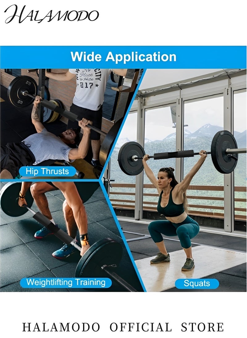 Generic - Fitness Barbell Pad with 2 Non-slip Fixing Straps Foam Sponge Squat Bar Cushion Pad Hip Thrust Pad Standard Weight Bar Pad Gym Pad
Relief Pressure from Neck & Shoulder & Lower Back While Training - Image 1