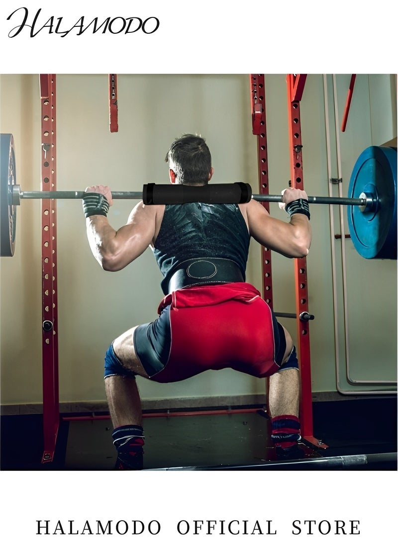 Generic - Fitness Barbell Pad with 2 Non-slip Fixing Straps Foam Sponge Squat Bar Cushion Pad Hip Thrust Pad Standard Weight Bar Pad Gym Pad
Relief Pressure from Neck & Shoulder & Lower Back While Training - Image 1