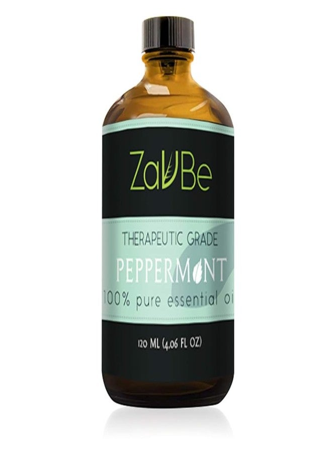 MABUA Pure Peppermint Essential Oil, Natural Undiluted, Therapeutic Grade for Aromatherapy, Diffusers, Scalp, 4 fl. oz.