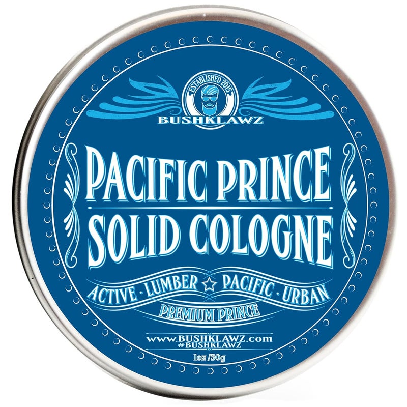 Pacific Prince Solid Cologne 1 oz Full Size Alcohol Free Natural Concentrated Travel Friendly Tins Mens Fragrance Manly Scents to Satisfy all Types of Viking Cannon Black Prime