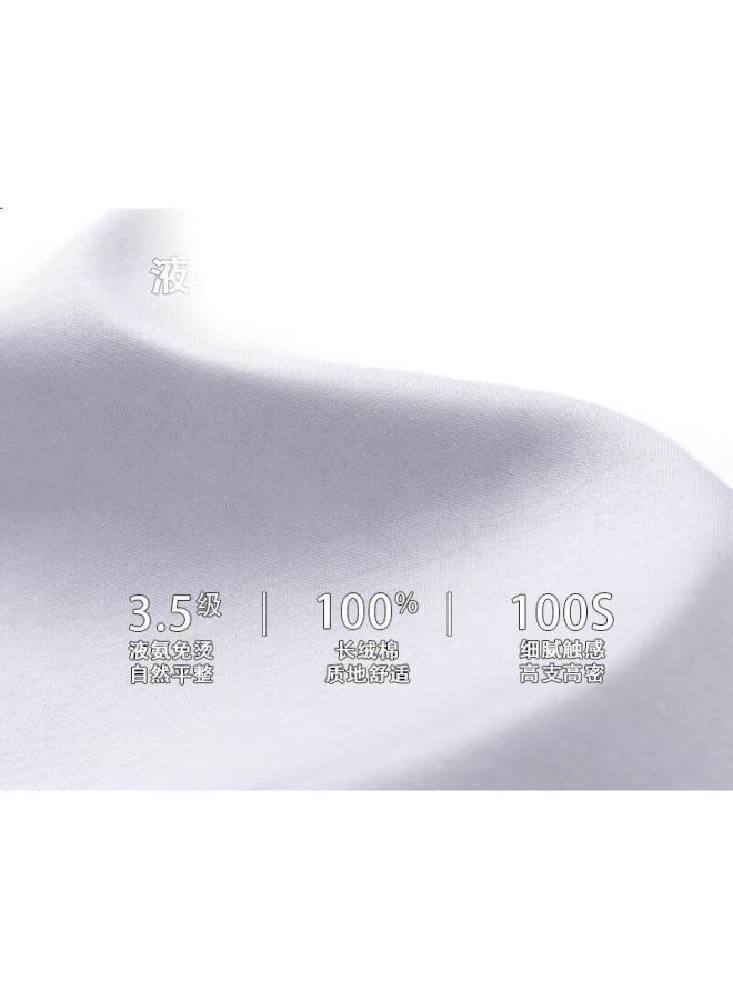 FIRS 100% Pure Cotton Short Sleeve Polo Shirt Men'S Summer High-End Wrinkle-Free Turn-Down Collar T-Shirt White 4Xl - Image 1