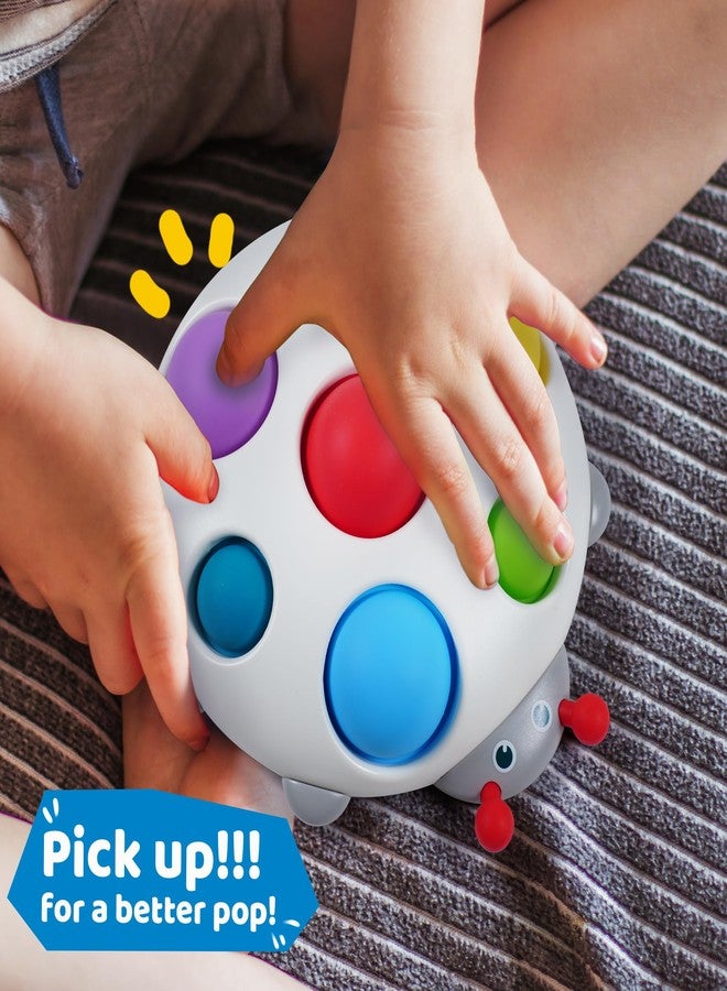 LiKee Fidget Popper Sensory Baby Toys for 10+ Months, Christmas Stocking Stuffers Push and Popping Busy Board, Montessori Toys for 1+ Years Old, Airplane Car Travel Toy for Toddlers 1-3 Stress Relief - Image 4