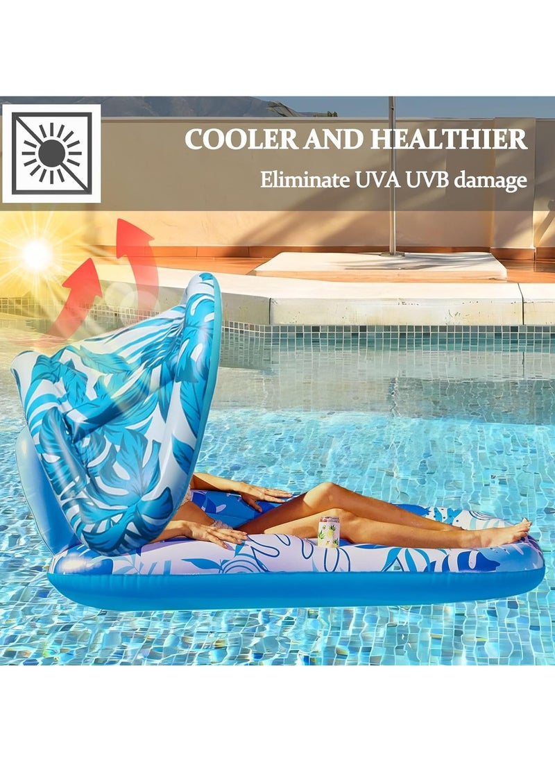 AUTOYSUR - Swimming Hammock Pool Float, Multi-Purpose 4-in-1 Water Floating Chair Rafts (Saddle, Lounge Chair, Hammock, Drifter) for Swimming Pool, Pool Floats Chair Inflatable Floating Bed - Image 1