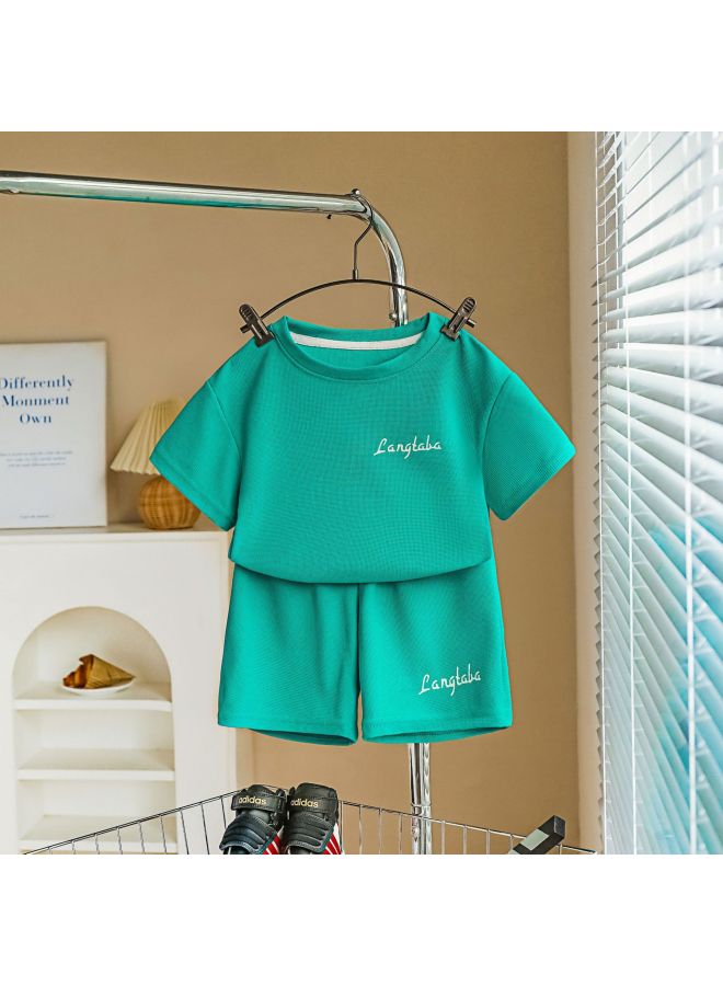 Children's Summer Suit New Short-sleeved Two-piece Sportswear Boys Casual Loose Korean Children's Clothing Manufacturers