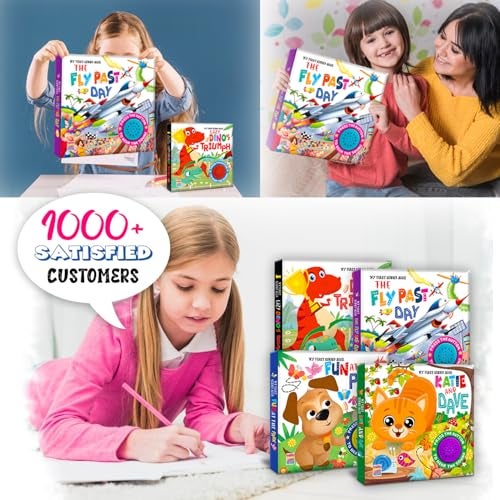 BRIJBASI The Fly Past Day – Interactive Single Sound Book for Kids | Musical Rhymes and Early Learning Fun | Colorful Board Book for Toddlers - Image 5