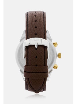 TIMEX Men T TW2R90800 Leather Chronograph Analog Watch 40mm, Brown  - Image 5
