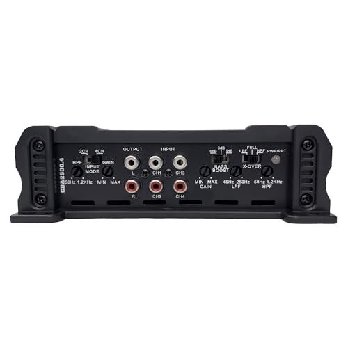 Orion Cobalt Series CBA2500.4 High Efficiency 4-Channel Class A/B Amplifier for Car Audio Stereo – 2500W High Output, 2/4 Ohm Stable, Adjustable Low/High Pass, Bass Boost, MOSFET Power Supply - Image 3