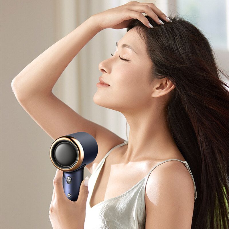 Deerma Dem-cf50w High-Speed Hair Dryer, Fast-Drying Negative Ion Fan, White - Image 2