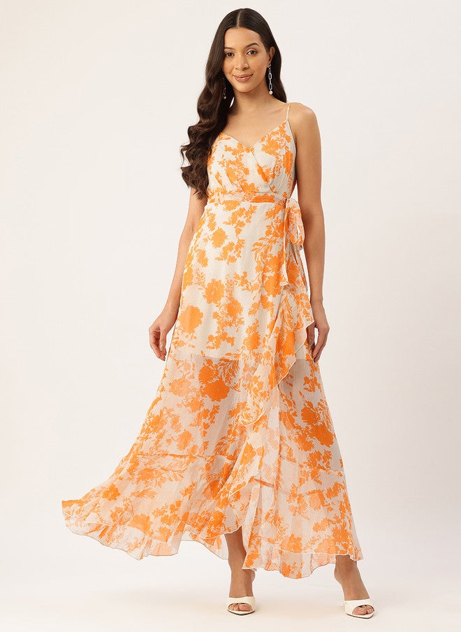 Rue Collection فستان ماكسي مزخرف بالأزهار للنساء - Image 1