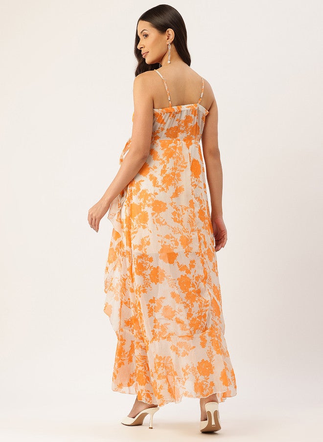 Rue Collection فستان ماكسي مزخرف بالأزهار للنساء - Image 4