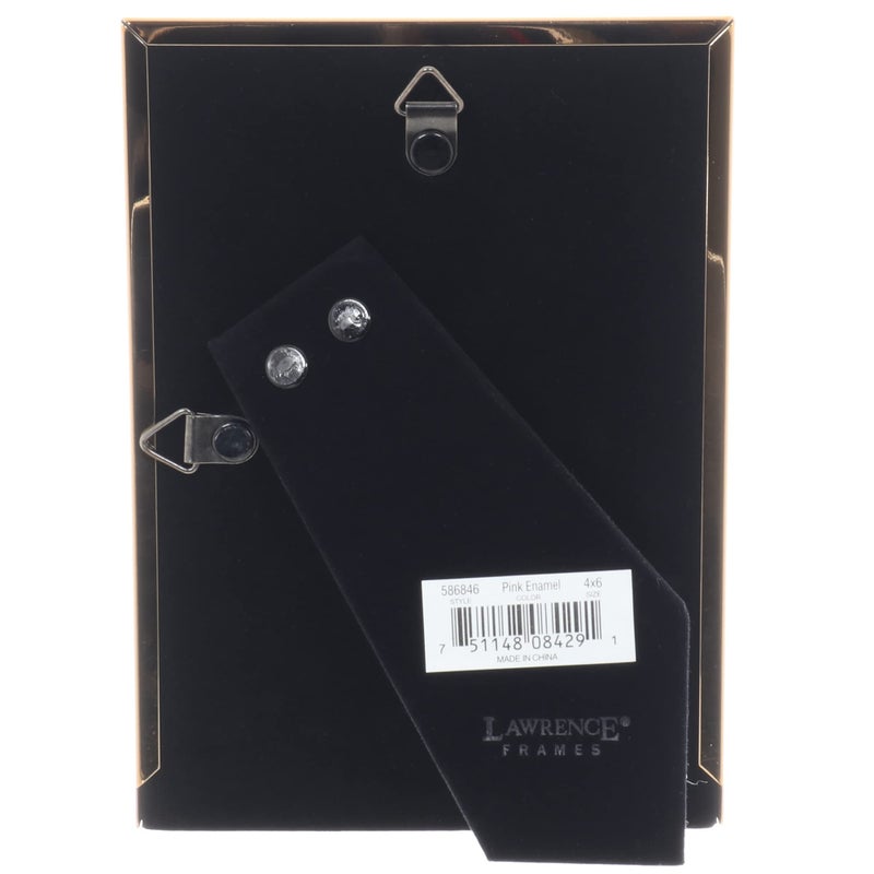 Lawrence Frames Polished Enamel Picture Frame  4x6  Pink - Image 5
