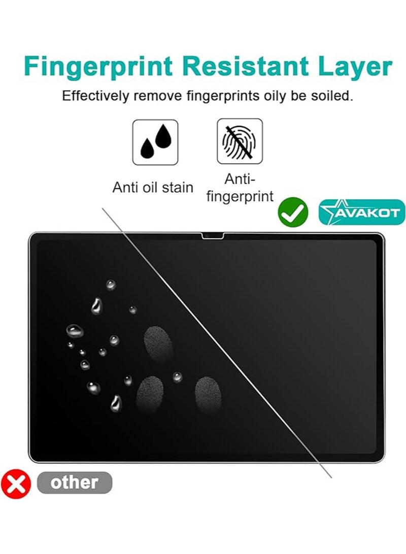 Screen Protector for Samsung Galaxy Tab S9 Ultra 14.6-Inch with Easy Installation Frame, Tempered Glass Film, HD Clear, Anti Scratch, Bubble Free Cover 2-Pack - Image 3