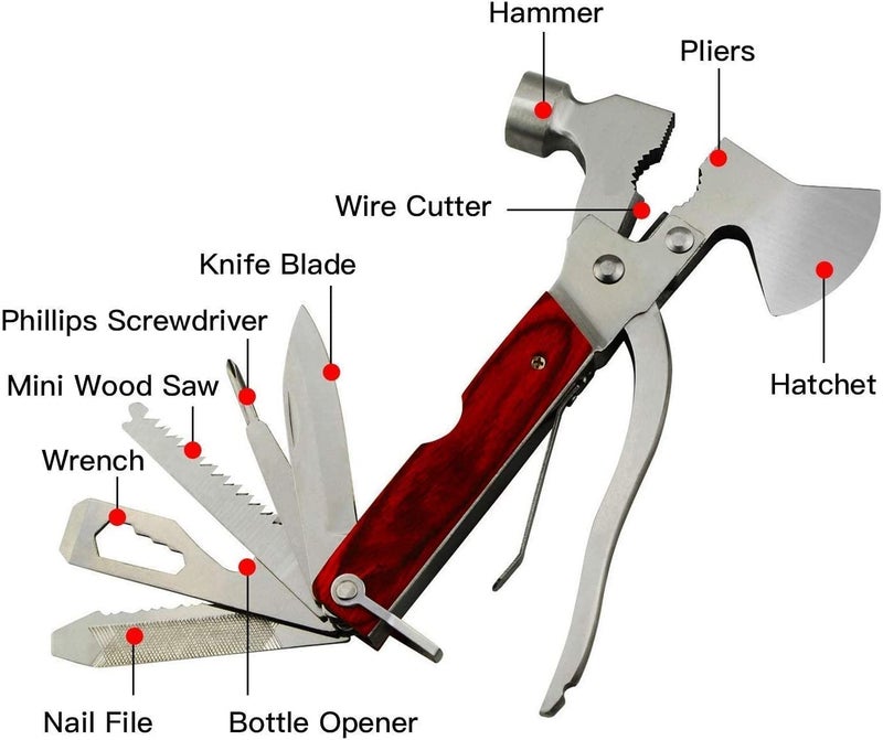 TRP TRADERS MultiFunction 10 in 1 Camping Hand Tool Kit - Image 5